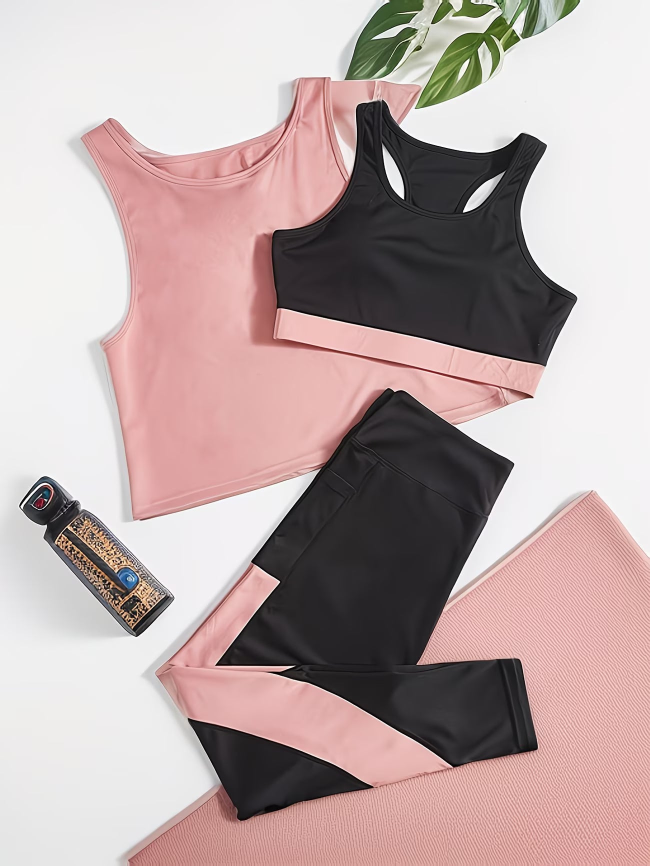 Seamless High-Waist Shaping Activewear Set – Sports Bra & Sculpt Leggings