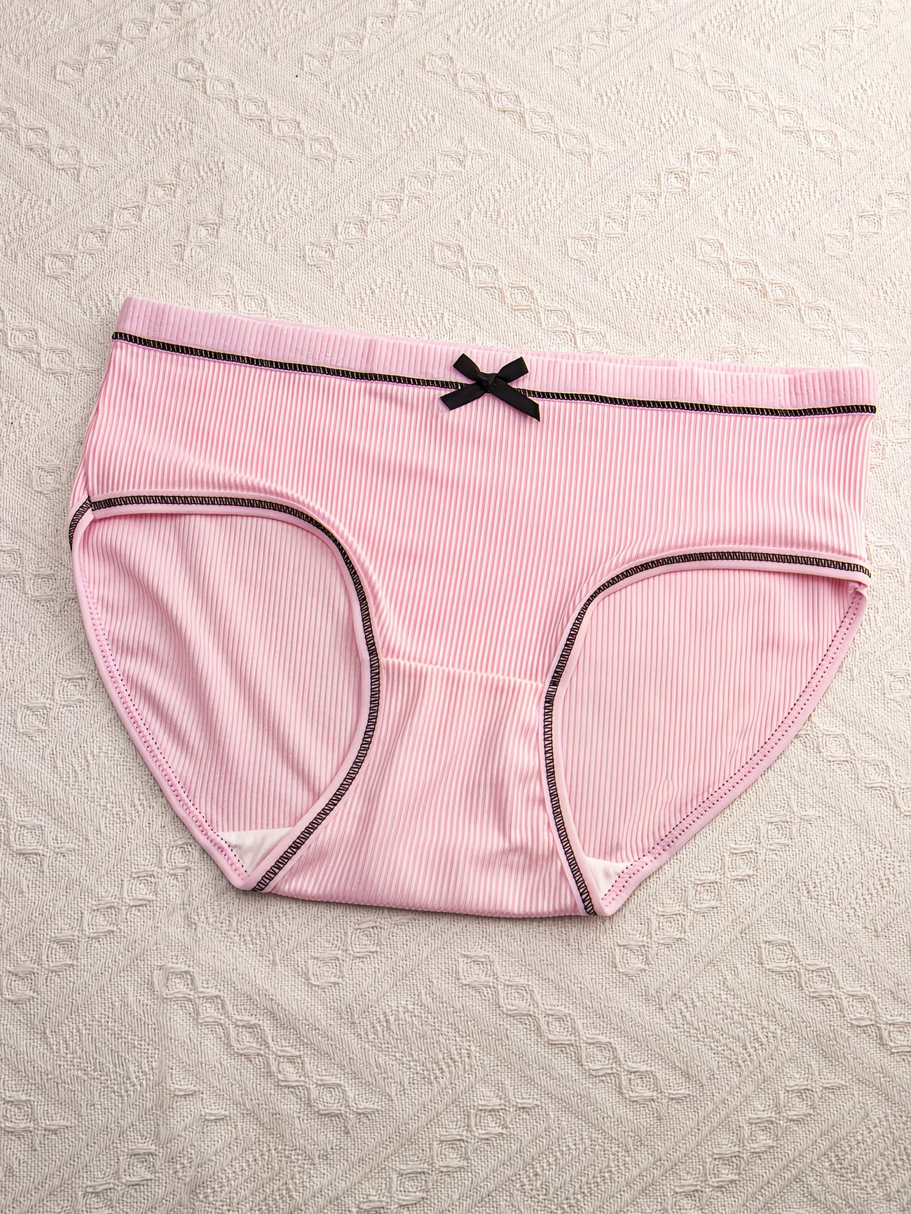 Luxury Ribbed Cotton Women Panties – Soft Breathable Everyday Comfort Underwea