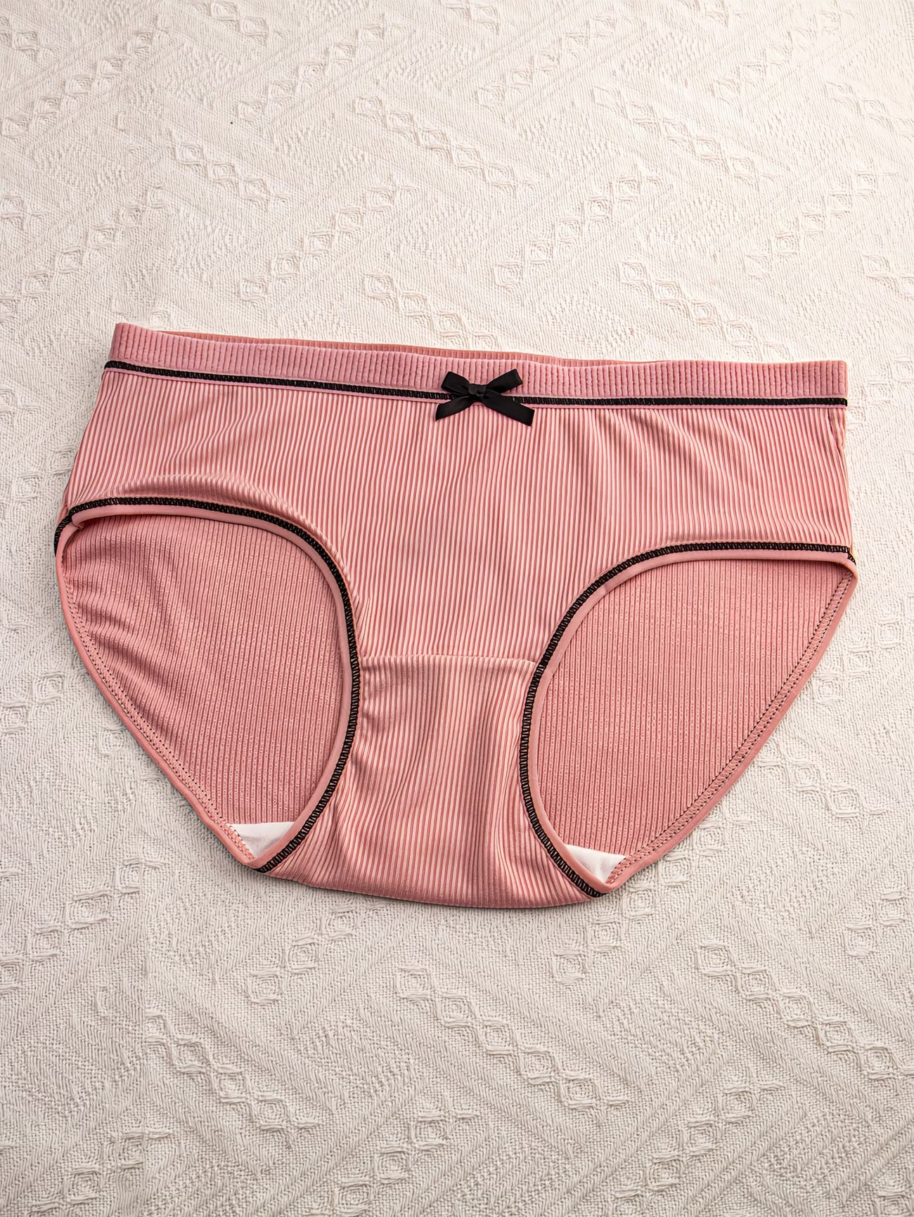 Luxury Ribbed Cotton Women Panties – Soft Breathable Everyday Comfort Underwea