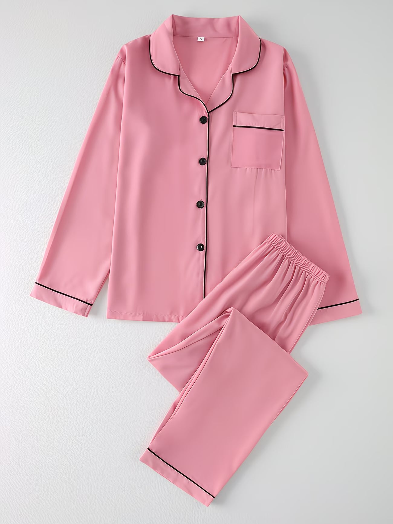 Luxury Satin Pajama Set for Women – Soft Button-Down Nightwear Set