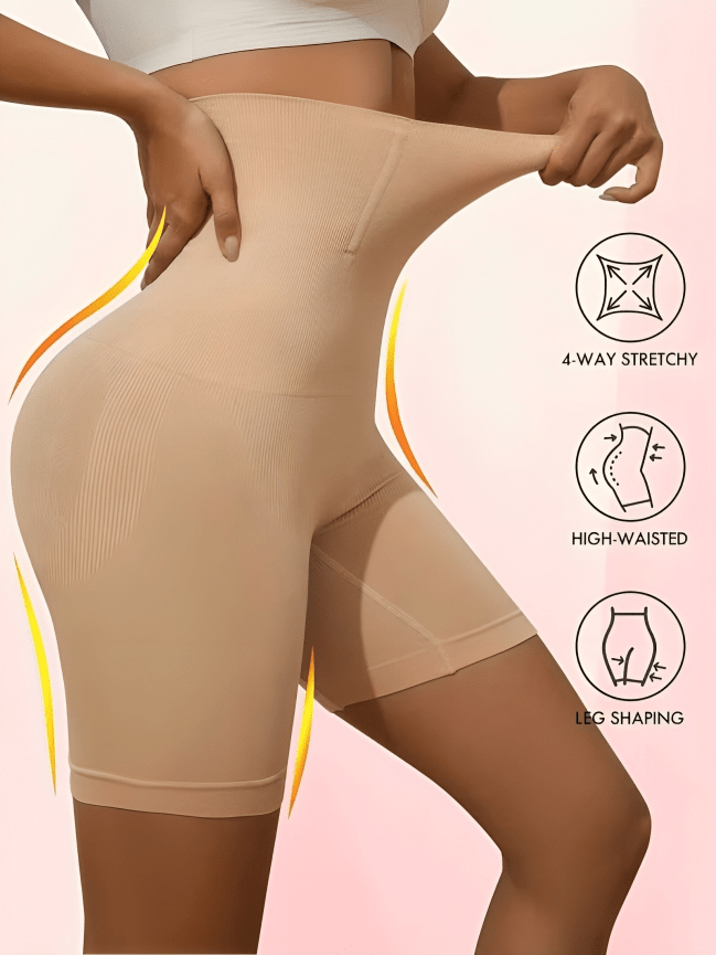Everyday High - Waist Seamless Shapewear Shorts – Tummy Control & Body Shaping - Femora Store