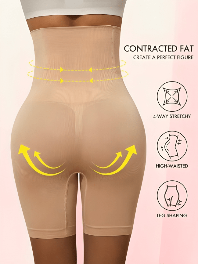 Everyday High - Waist Seamless Shapewear Shorts – Tummy Control & Body Shaping - Femora Store