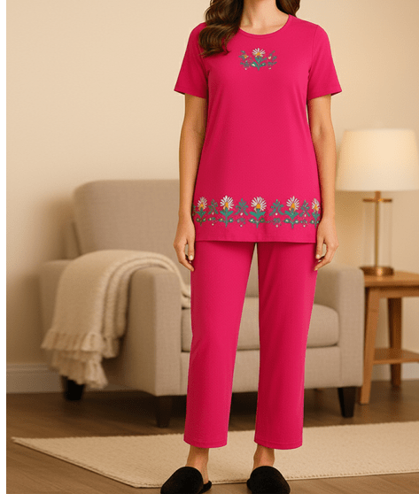 Fluid Knit Pyjamas Set – Soft, Relaxed & Everyday Comfort - Femora Store