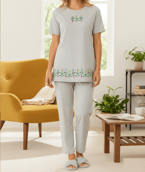 Fluid Knit Pyjamas Set – Soft, Relaxed & Everyday Comfort - Femora Store