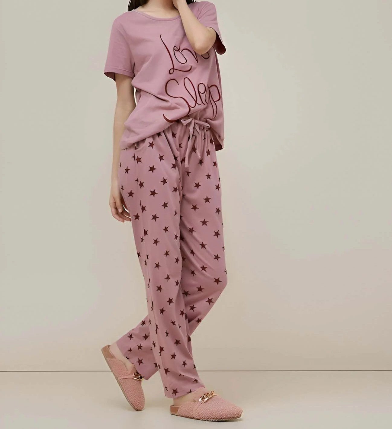 Printed Night Suit Set – Soft T-Shirt & Pajama Sleepwear - Femora Store