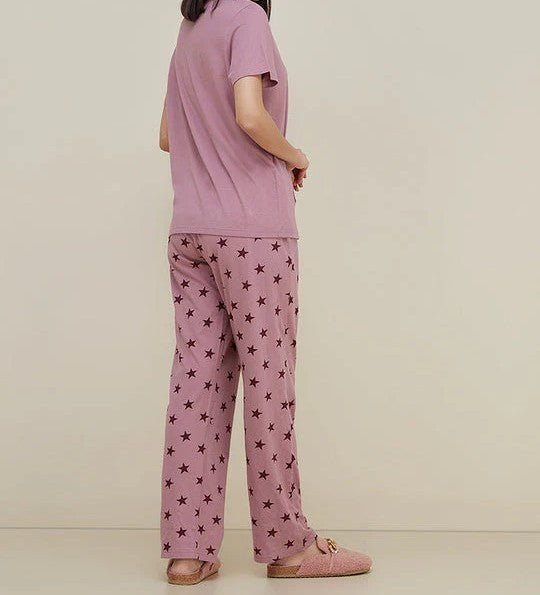 Printed Night Suit Set – Soft T-Shirt & Pajama Sleepwear - Femora Store